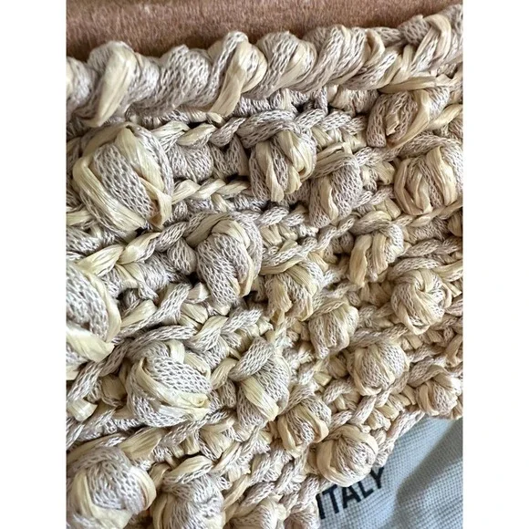 Capaf Firenze Top Handle Purse Natural Color NWT/ Dustbag VTG